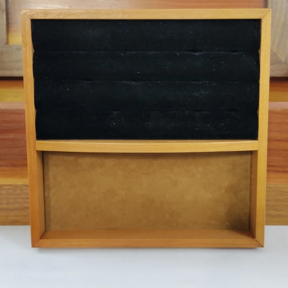 Vintage Contemporary Inlaid  Bevelled Wooden Handmade Jewelry Box